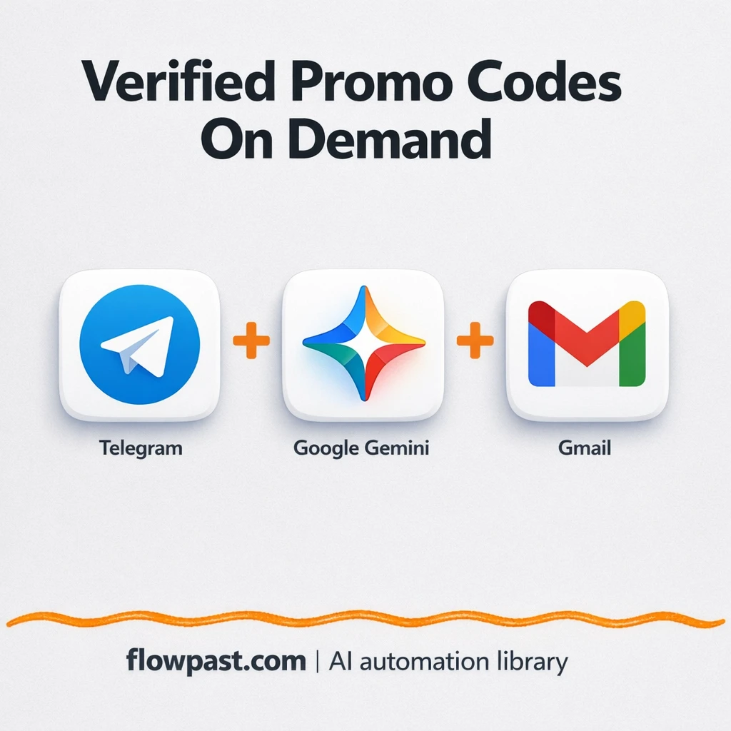 SerpAPI to Telegram, verified promo codes on demand - n8n workflow automation template
