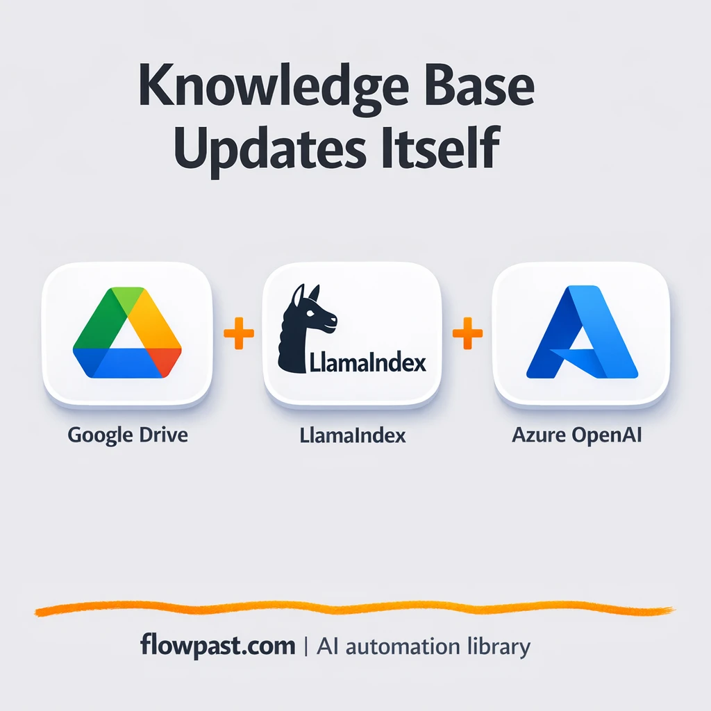 Google Drive + Azure OpenAI: always current doc search - n8n workflow automation template