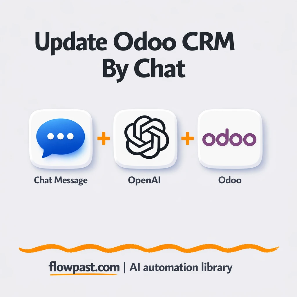 Odoo CRM + OpenAI: updates from chat, logged clean - n8n workflow automation template