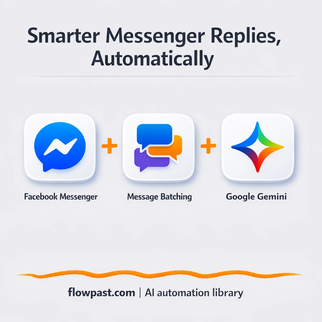 Facebook Messenger + Google Sheets, calmer support replies - n8n workflow automation template