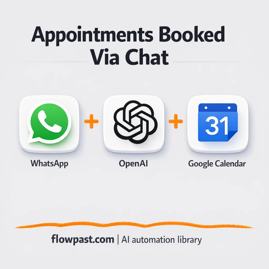 WhatsApp + Google Calendar: bookings handled in chat - n8n workflow automation template