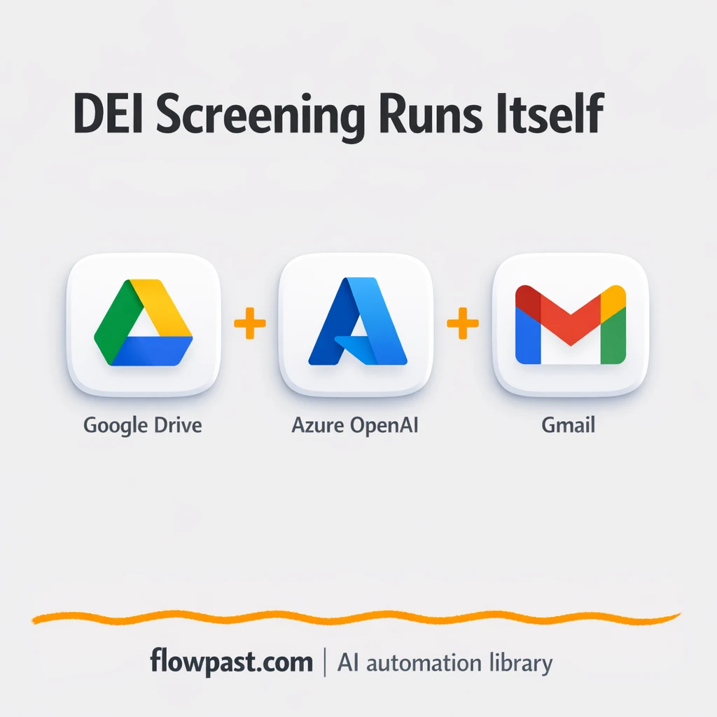 Google Drive to Google Sheets, DEI CVs logged clean - n8n workflow automation template