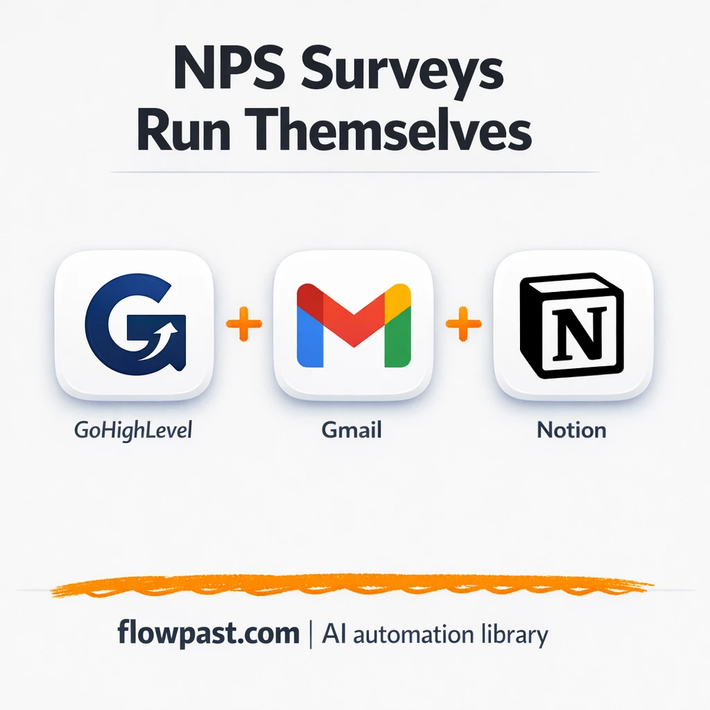 GoHighLevel to Notion, NPS feedback you can act on - n8n workflow automation template