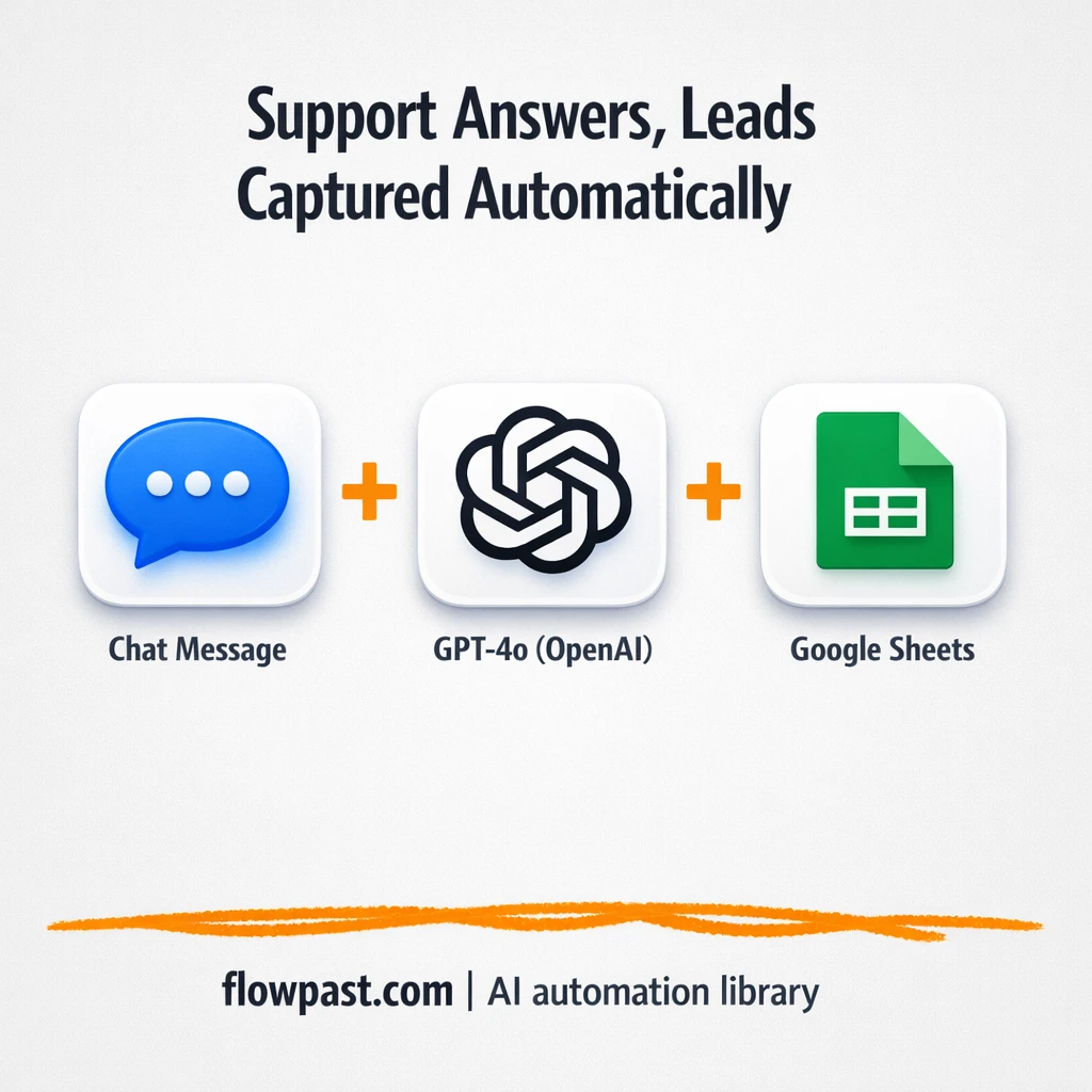 Google Sheets + Telegram: leads captured from chats - n8n workflow automation template