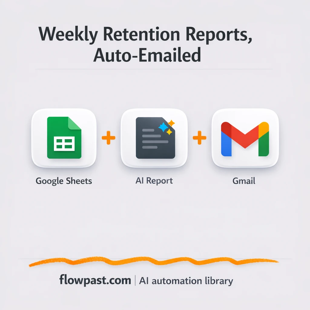 Google Sheets + Gmail: retention digests that get read - n8n workflow automation template