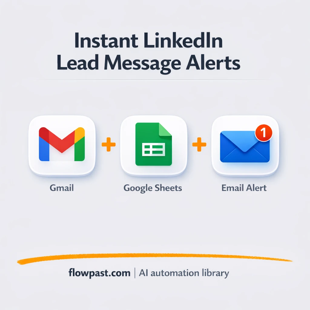 Gmail + Google Sheets: LinkedIn leads flagged fast - n8n workflow automation template