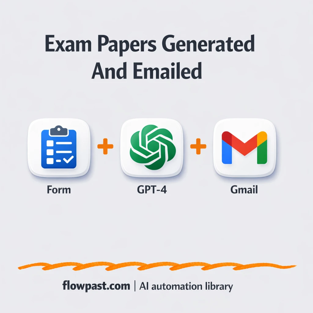OpenAI to Gmail, polished exam papers sent clean - n8n workflow automation template