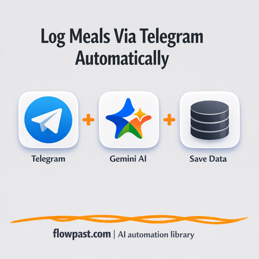 Telegram + Google Gemini, meal logs without spreadsheets - n8n workflow automation template