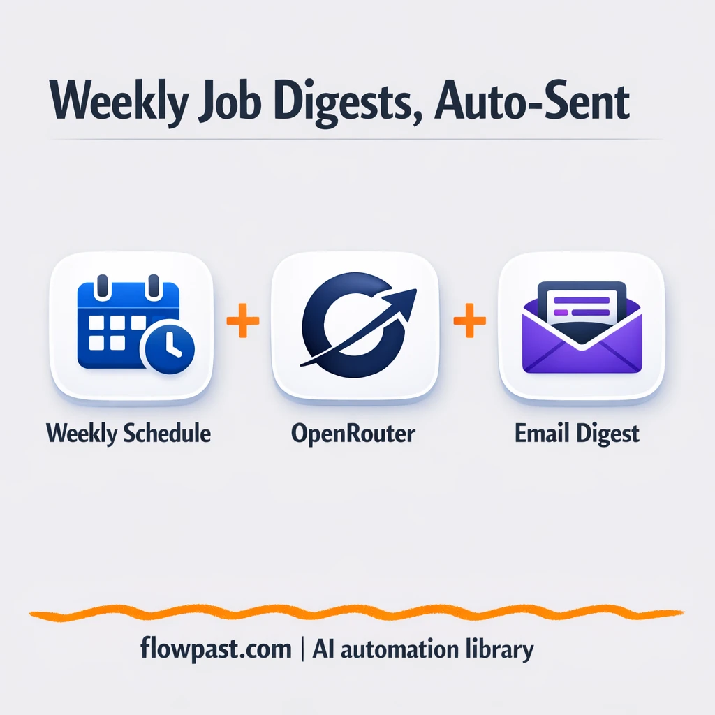 OpenRouter + Gmail: job digests you actually read - n8n workflow automation template