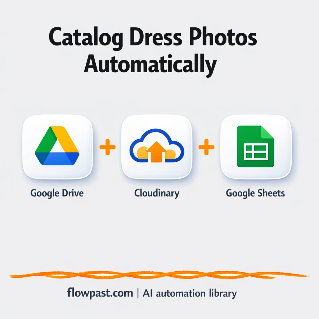 Google Drive to Cloudinary, product images ready fast - n8n workflow automation template