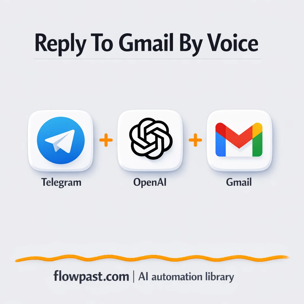 Telegram + Gmail: reply to emails by voice, faster - n8n workflow automation template