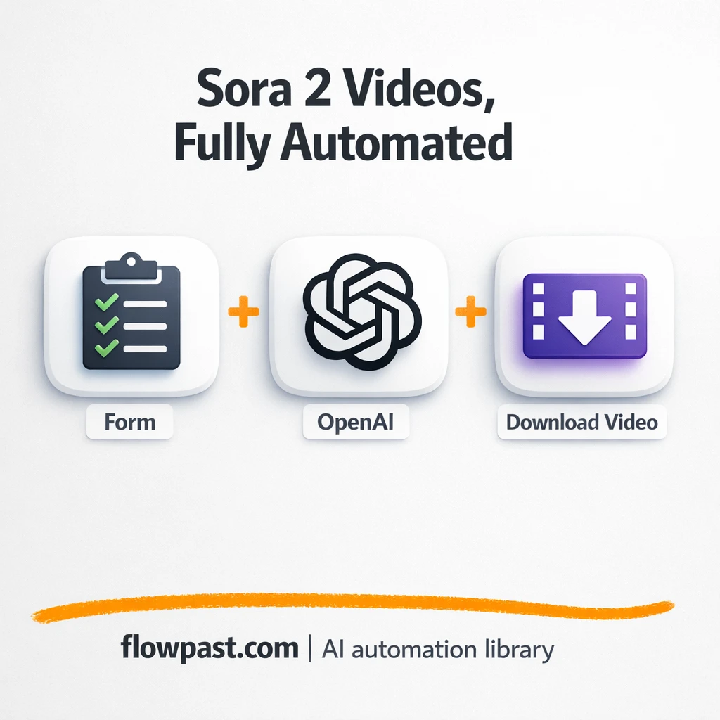 OpenAI Sora to Google Drive, videos filed for you - n8n workflow automation template