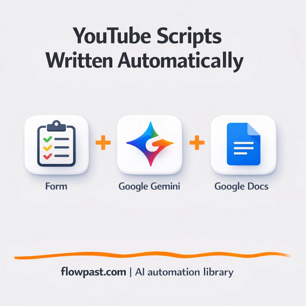 Gemini + Google Docs: scripts drafted from one topic - n8n workflow automation template