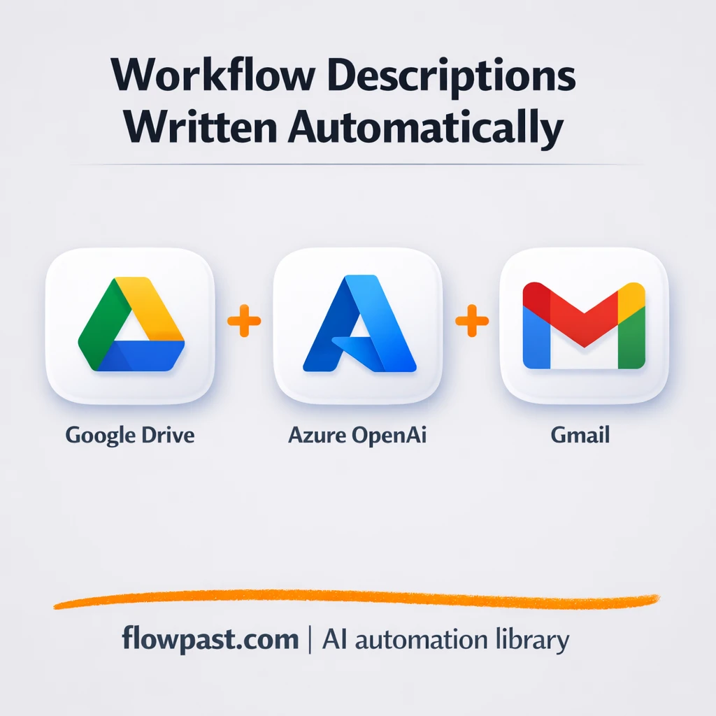 Google Drive to Gmail, docs drafts ready to send - n8n workflow automation template