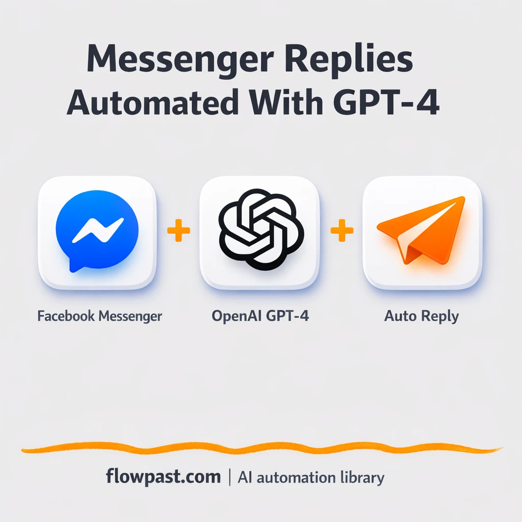Facebook Messenger + OpenAI, replies handled for you - n8n workflow automation template
