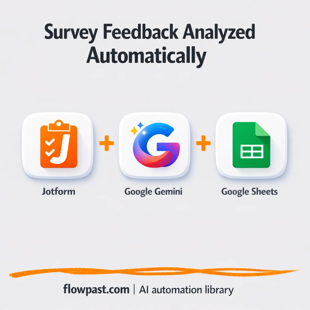 Jotform to Google Sheets, sentiment trends ready - n8n workflow automation template