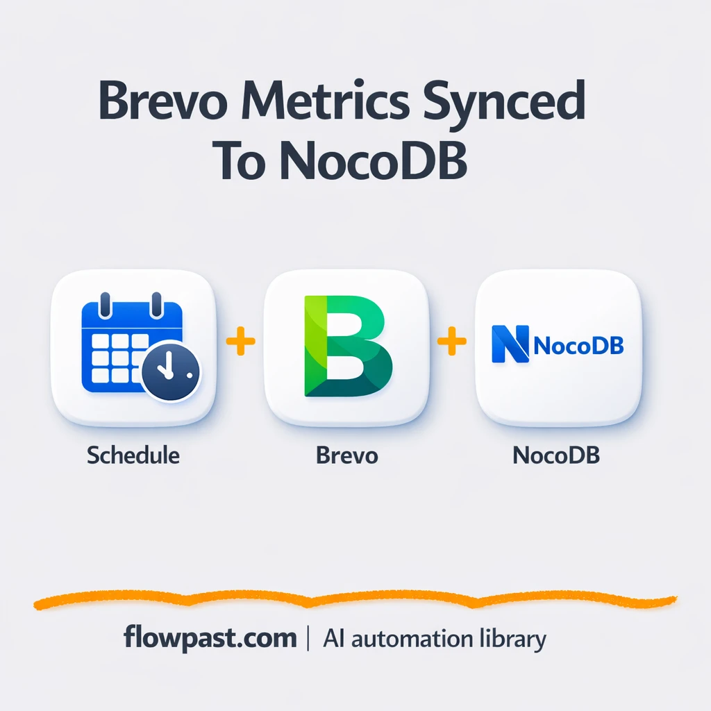 Brevo to NocoDB, engagement stats stay accurate - n8n workflow automation template
