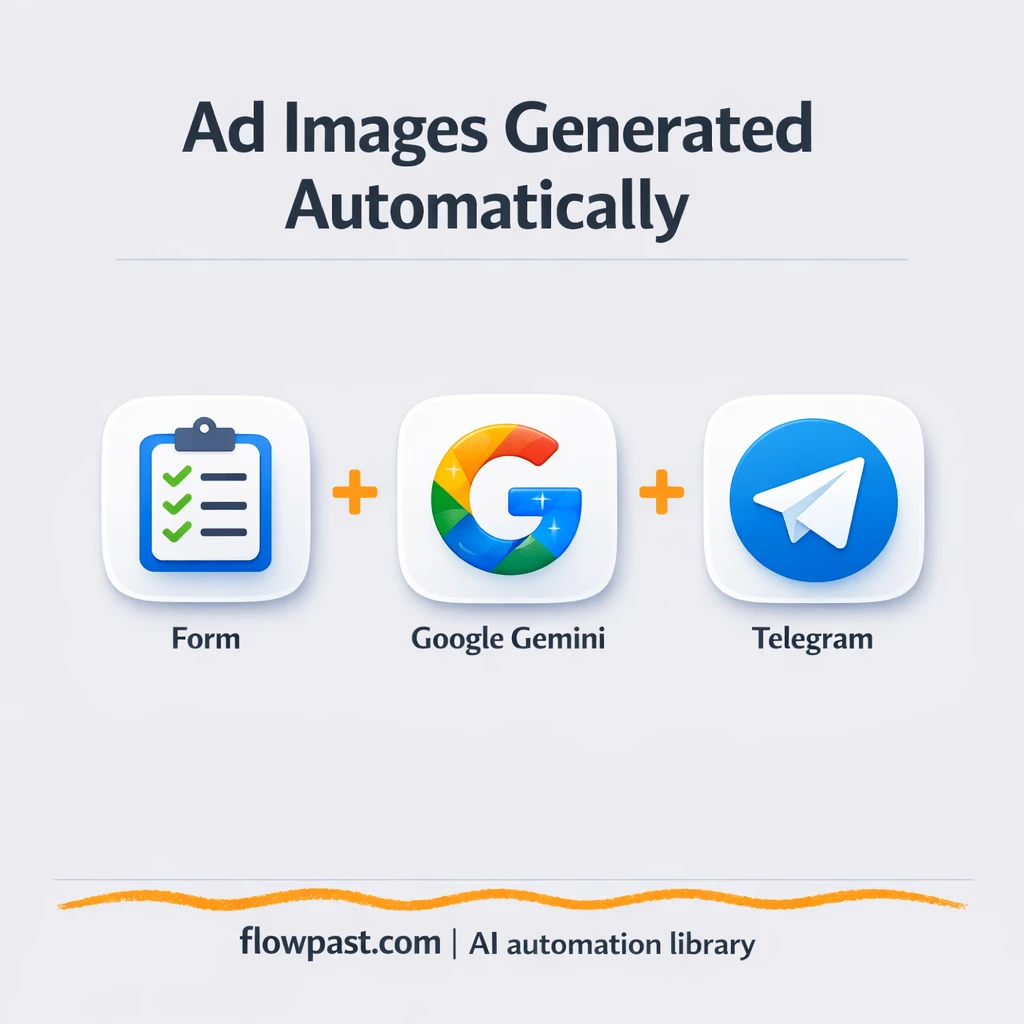 Gemini Imagen to Telegram, ad creatives ready to review - n8n workflow automation template