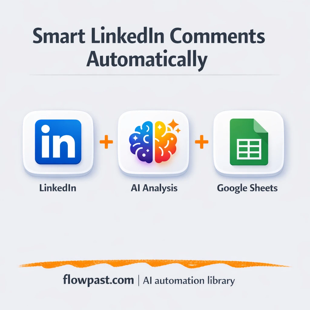 LinkedIn plus Google Sheets, engagement you can review - n8n workflow automation template