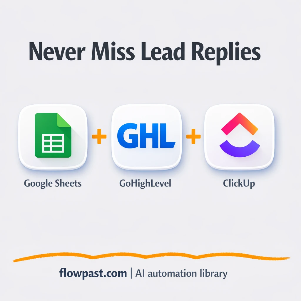 Google Sheets to ClickUp, follow ups never missed - n8n workflow automation template