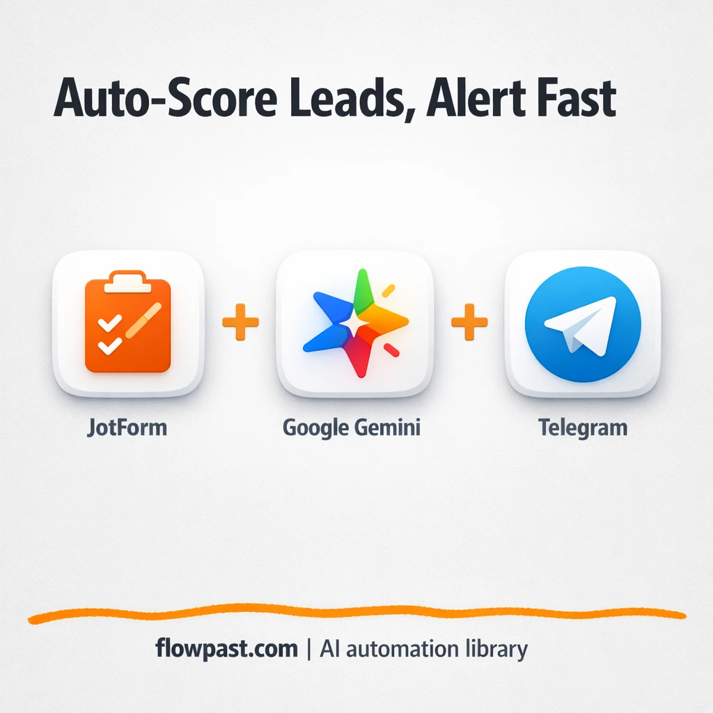 JotForm + Telegram: get hot leads, ditch spam - n8n workflow automation template