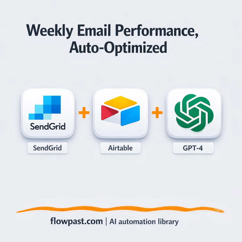 SendGrid to Airtable, weekly email insights ready - n8n workflow automation template