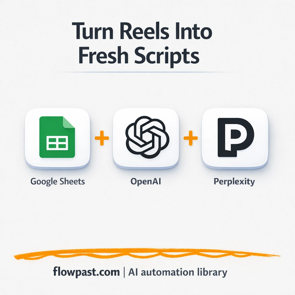Instagram to Google Sheets, Reels turned into scripts - n8n workflow automation template