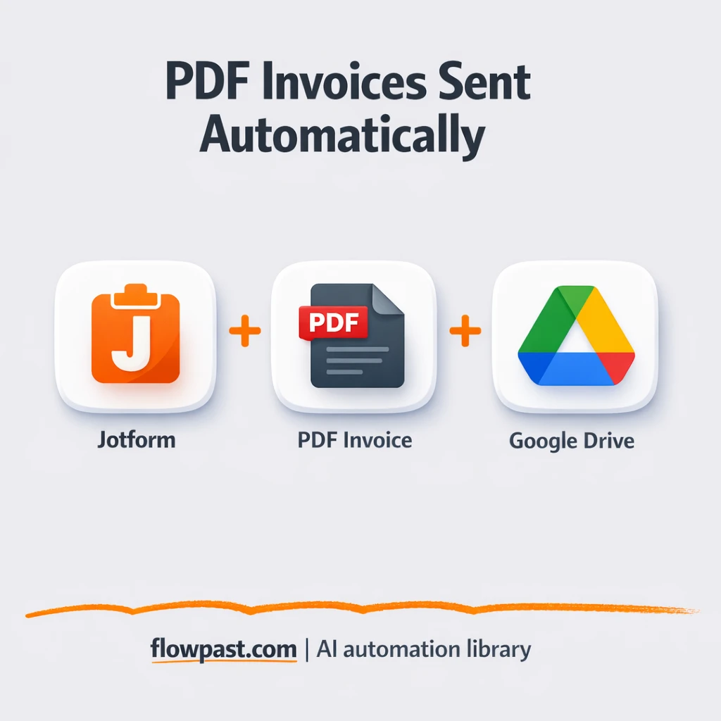 Jotform to Google Drive, invoices sent and filed - n8n workflow automation template