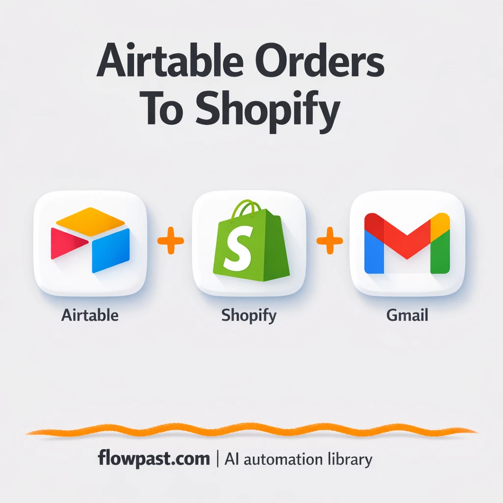 Airtable + Shopify: orders created and confirmed - n8n workflow automation template