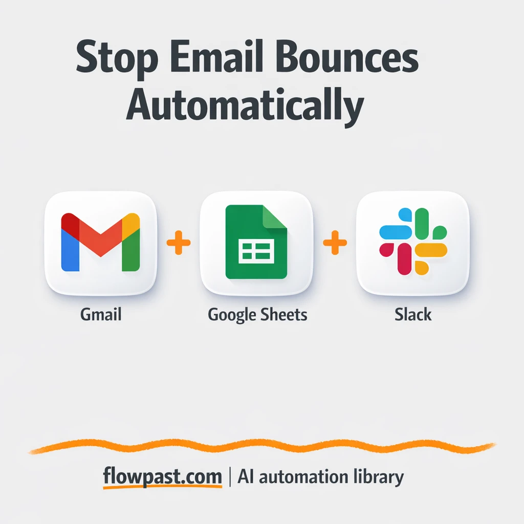 Gmail to Google Sheets, bounces cleaned up fast - n8n workflow automation template