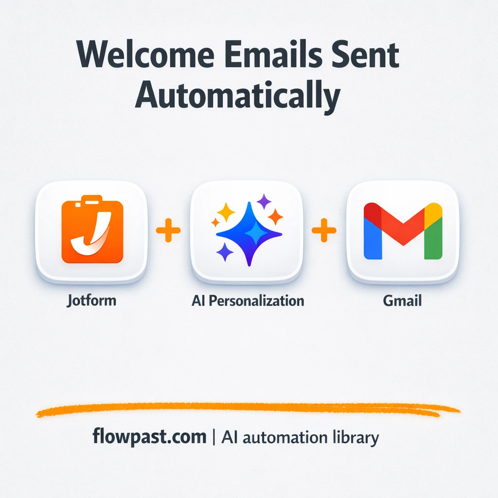 Jotform to Gmail, smarter welcome emails sent fast - n8n workflow automation template