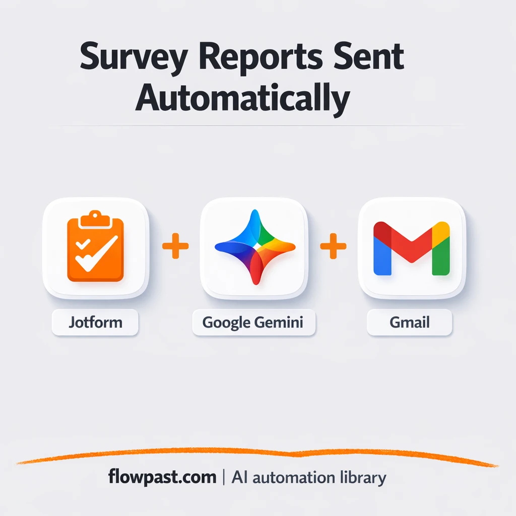 Jotform to Gmail, survey insights sent automatically - n8n workflow automation template