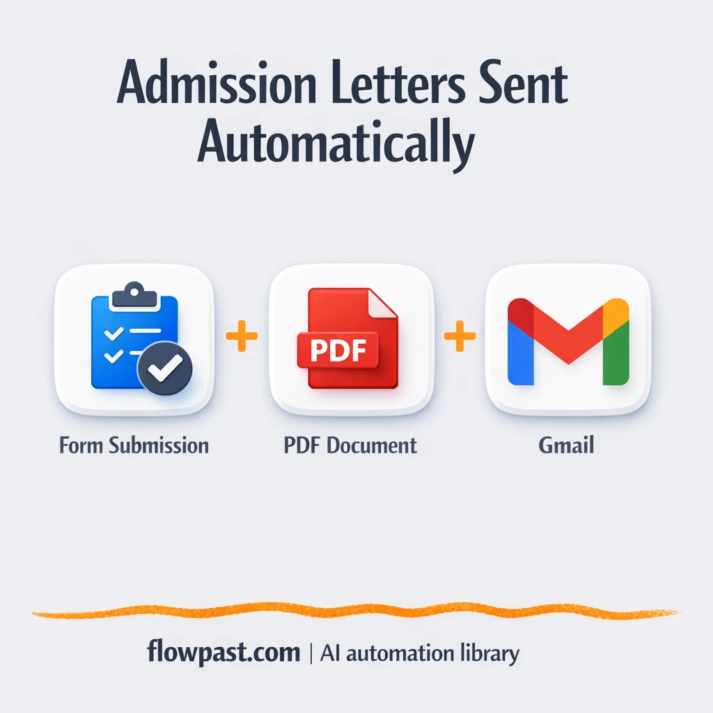 VerifiEmail + Gmail, admission letters sent correctly - n8n workflow automation template