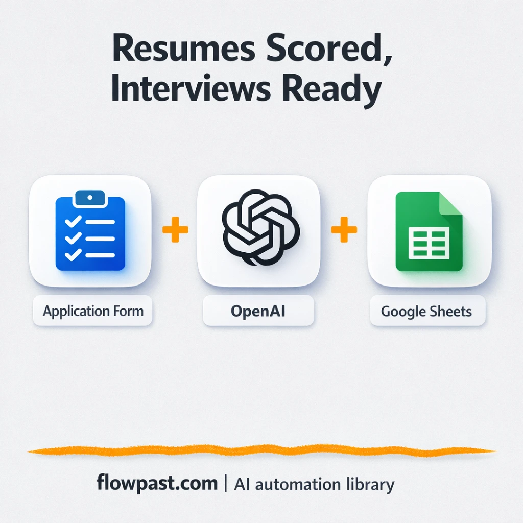 Google Sheets + Telegram: instant resume shortlists - n8n workflow automation template