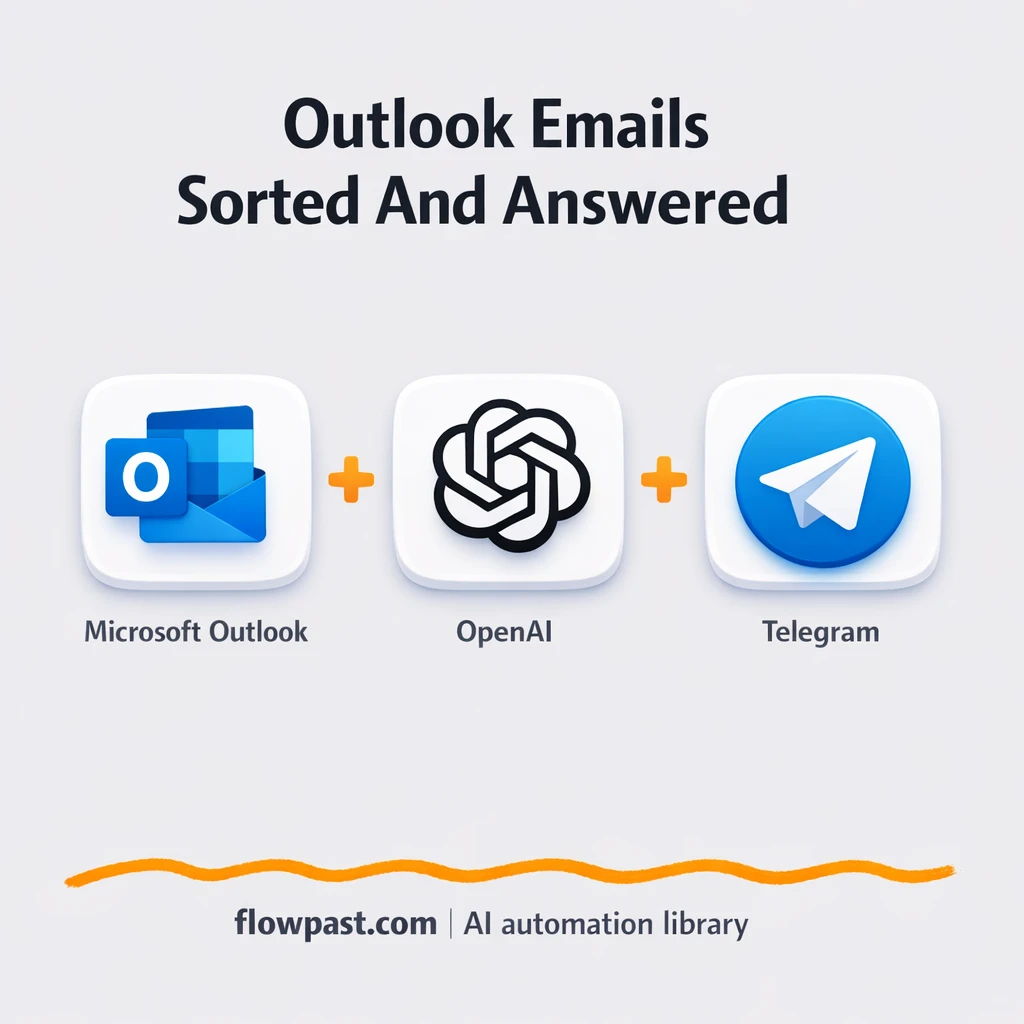 Outlook + Telegram: smarter triage and draft replies - n8n workflow automation template