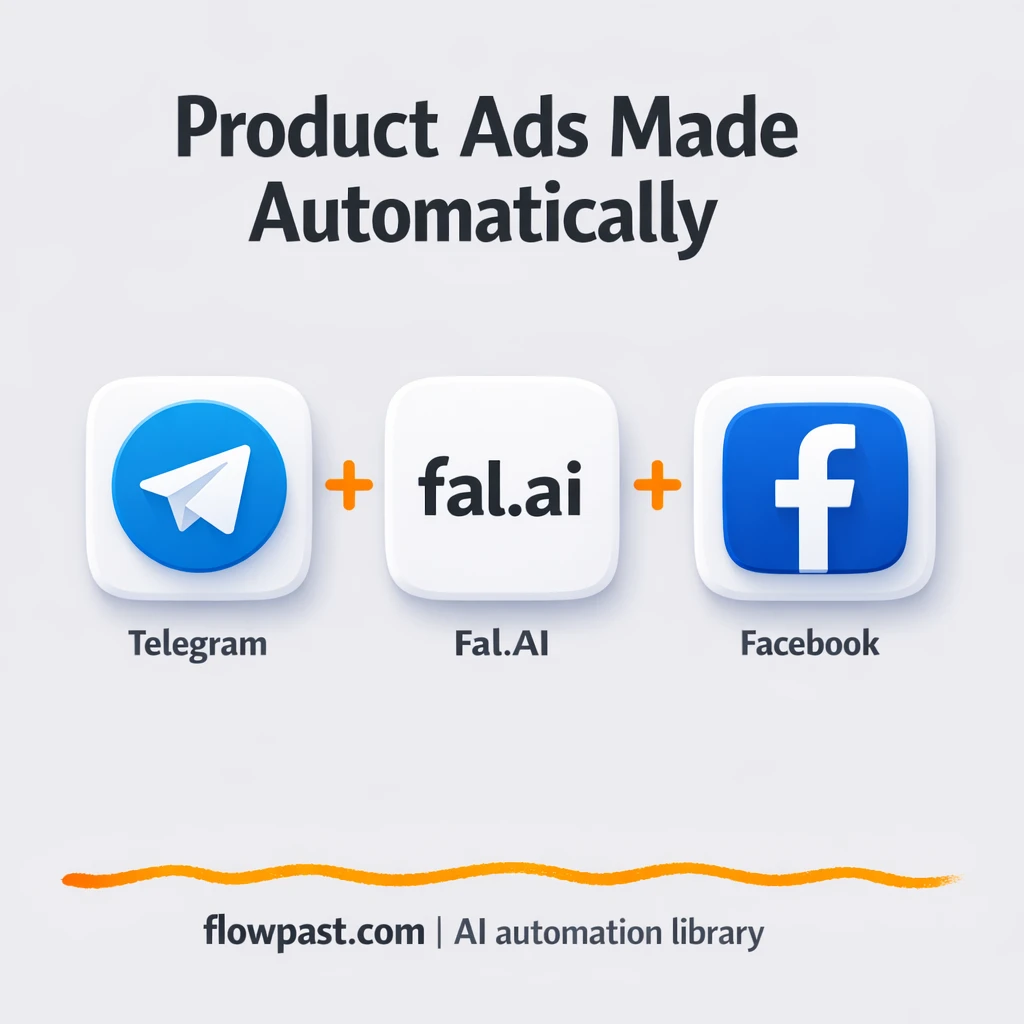 Telegram + Facebook: product ads drafted and posted - n8n workflow automation template
