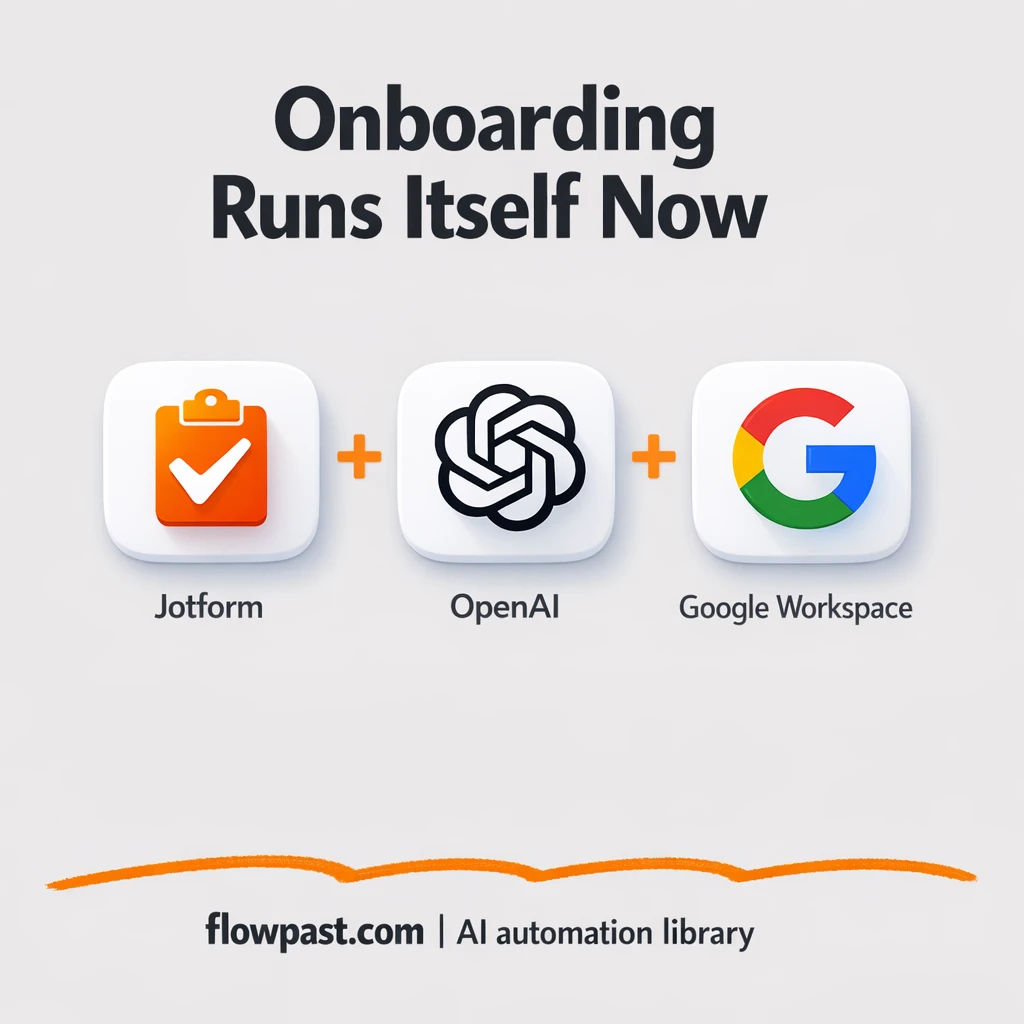 Jotform to Google Sheets, onboarding stays on track - n8n workflow automation template