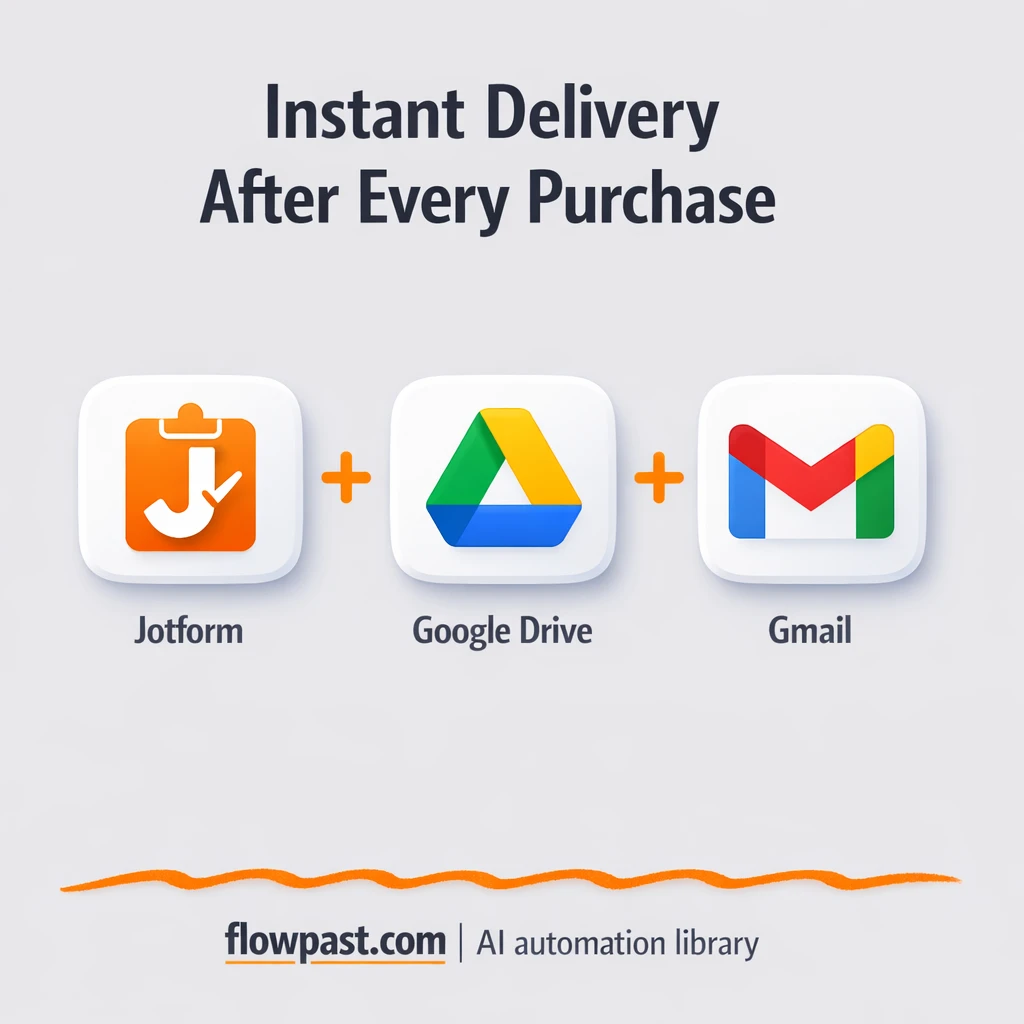 Jotform to Google Drive, instant digital delivery - n8n workflow automation template