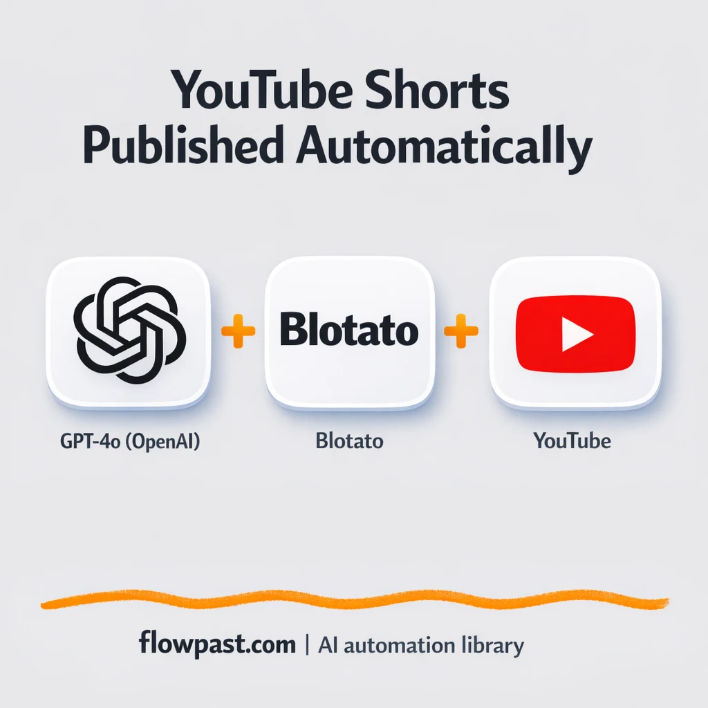 OpenAI + Blotato, YouTube Shorts on autopilot - n8n workflow automation template