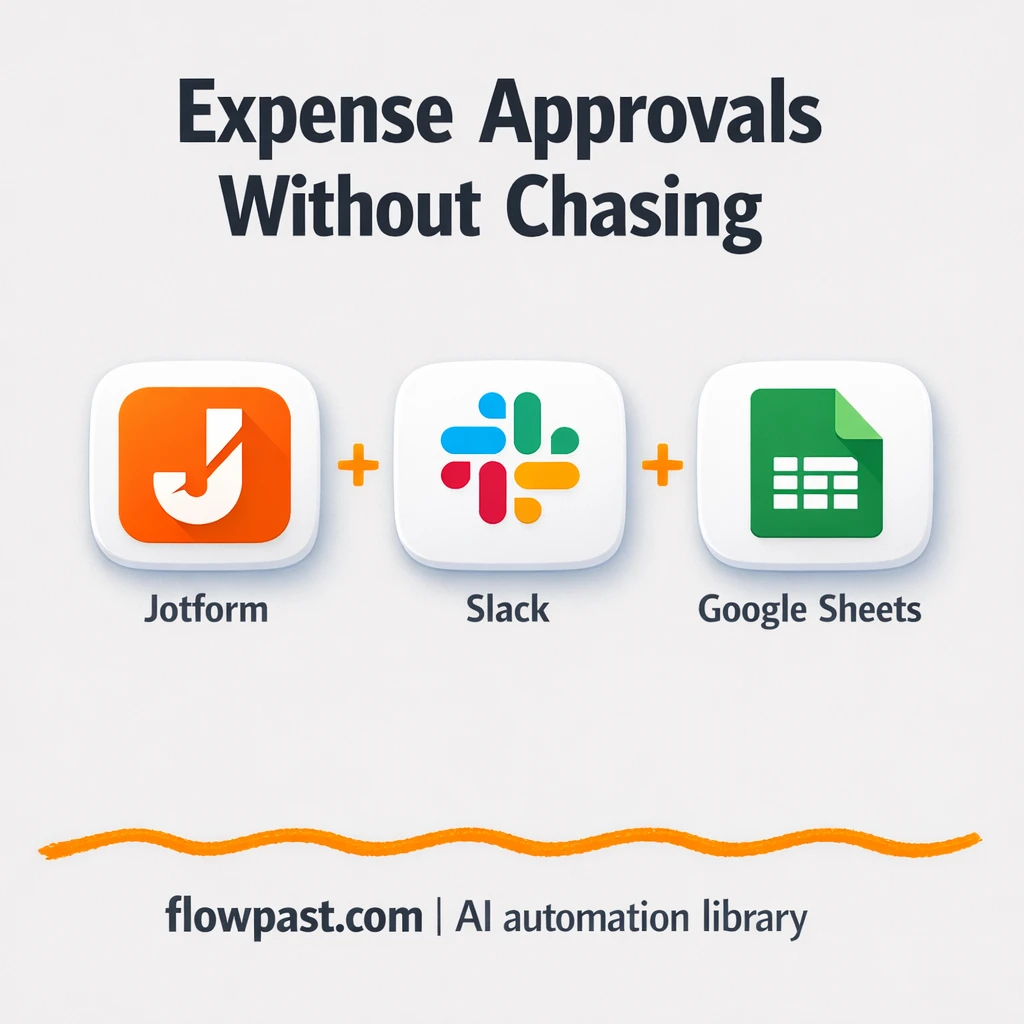 Jotform to Slack, faster expense approvals - n8n workflow automation template
