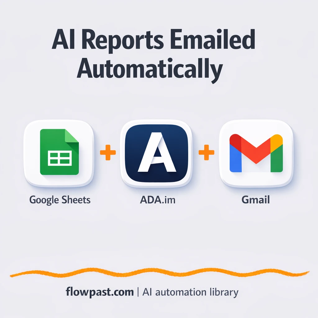 Google Sheets to Gmail, AI reports sent ready to share - n8n workflow automation template