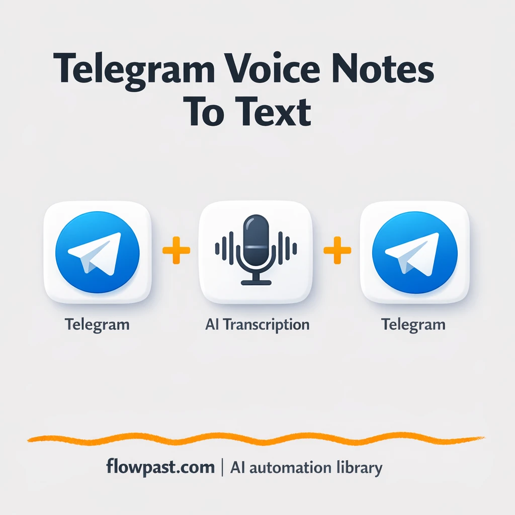 Telegram + OpenAI: voice notes into searchable text - n8n workflow automation template