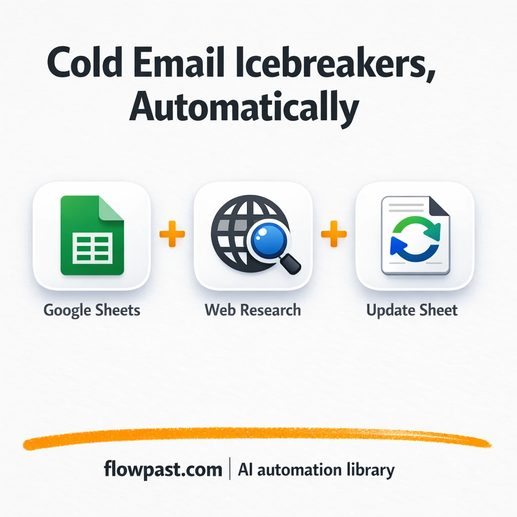 Google Sheets + Claude: icebreakers that sound human - n8n workflow automation template