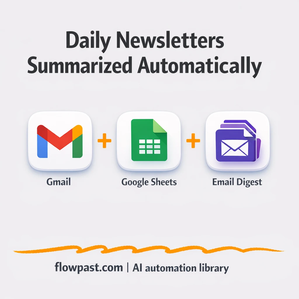 Gmail to Google Sheets, one daily digest email - n8n workflow automation template