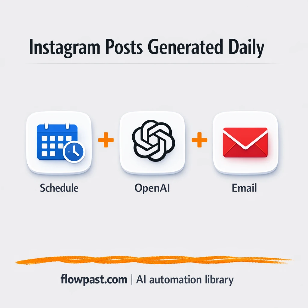 OpenAI + Gmail: Instagram posts ready in your inbox - n8n workflow automation template