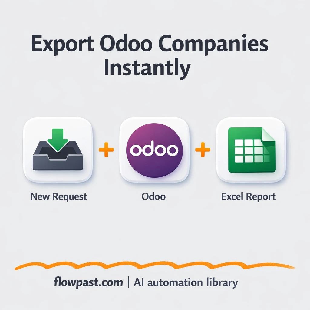 Odoo to Excel, clean company exports on demand - n8n workflow automation template