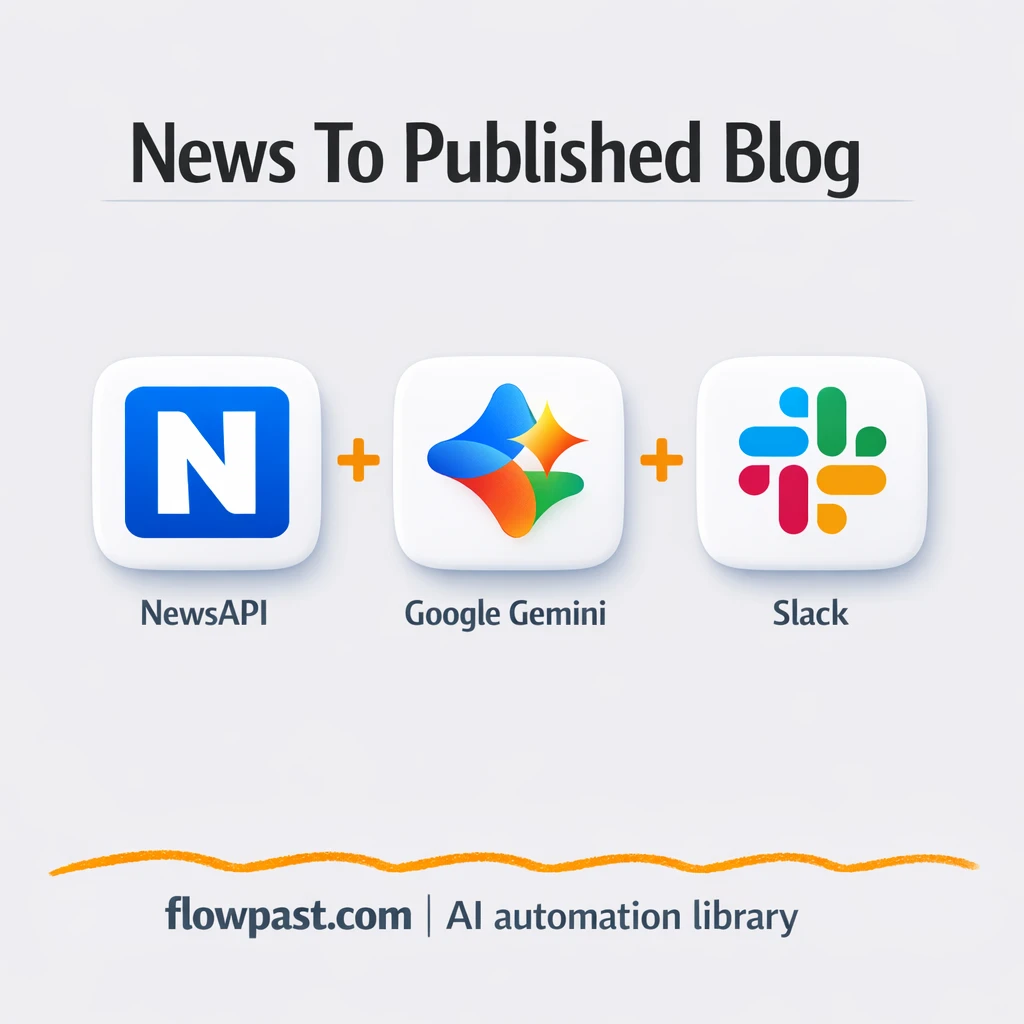 Gemini to Supabase, blog posts published and shared - n8n workflow automation template