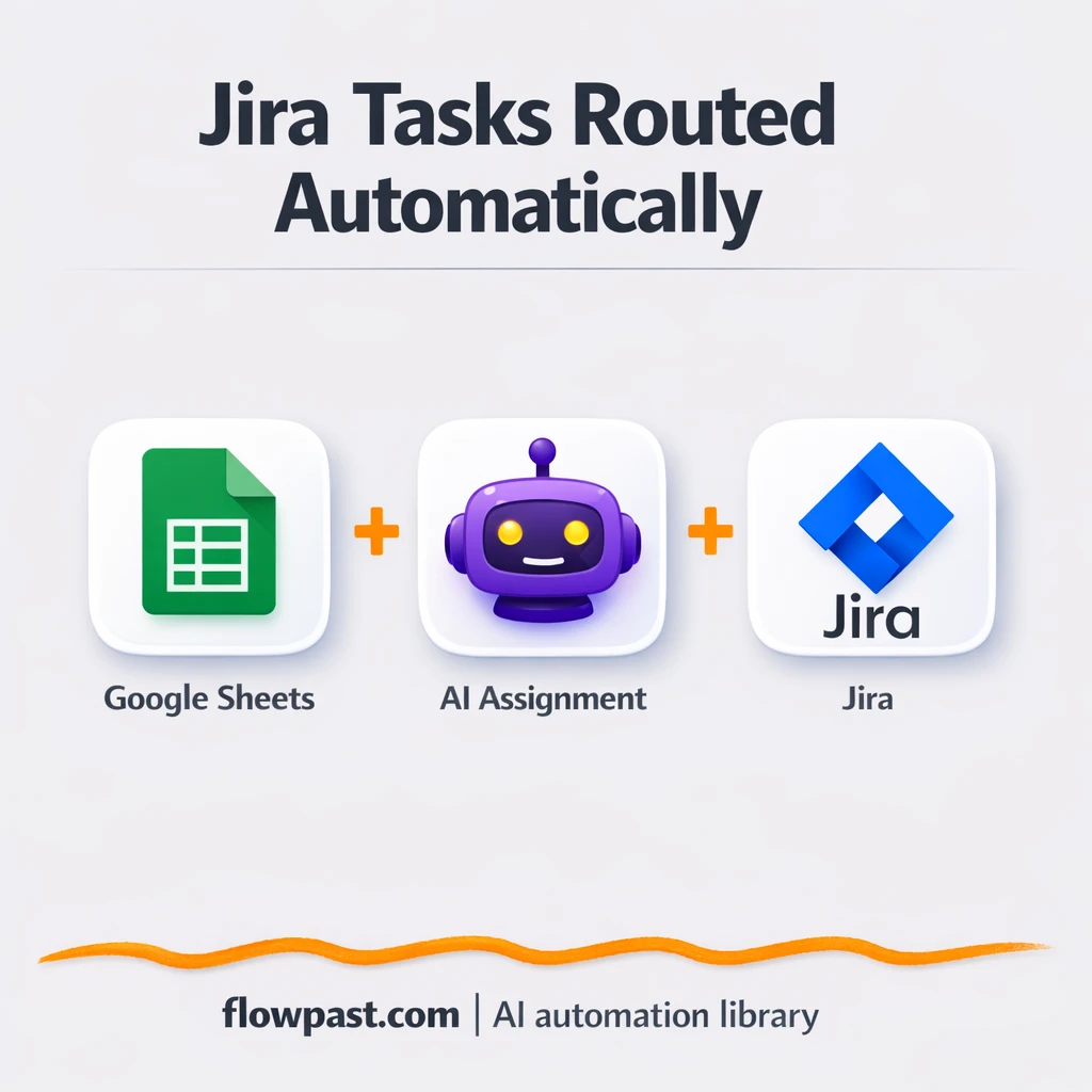 Google Sheets to Jira, tasks assigned to the right owner - n8n workflow automation template