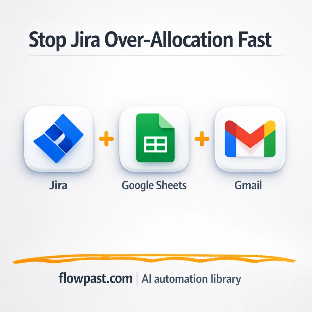 Jira + Google Sheets: spot overload before burnout - n8n workflow automation template