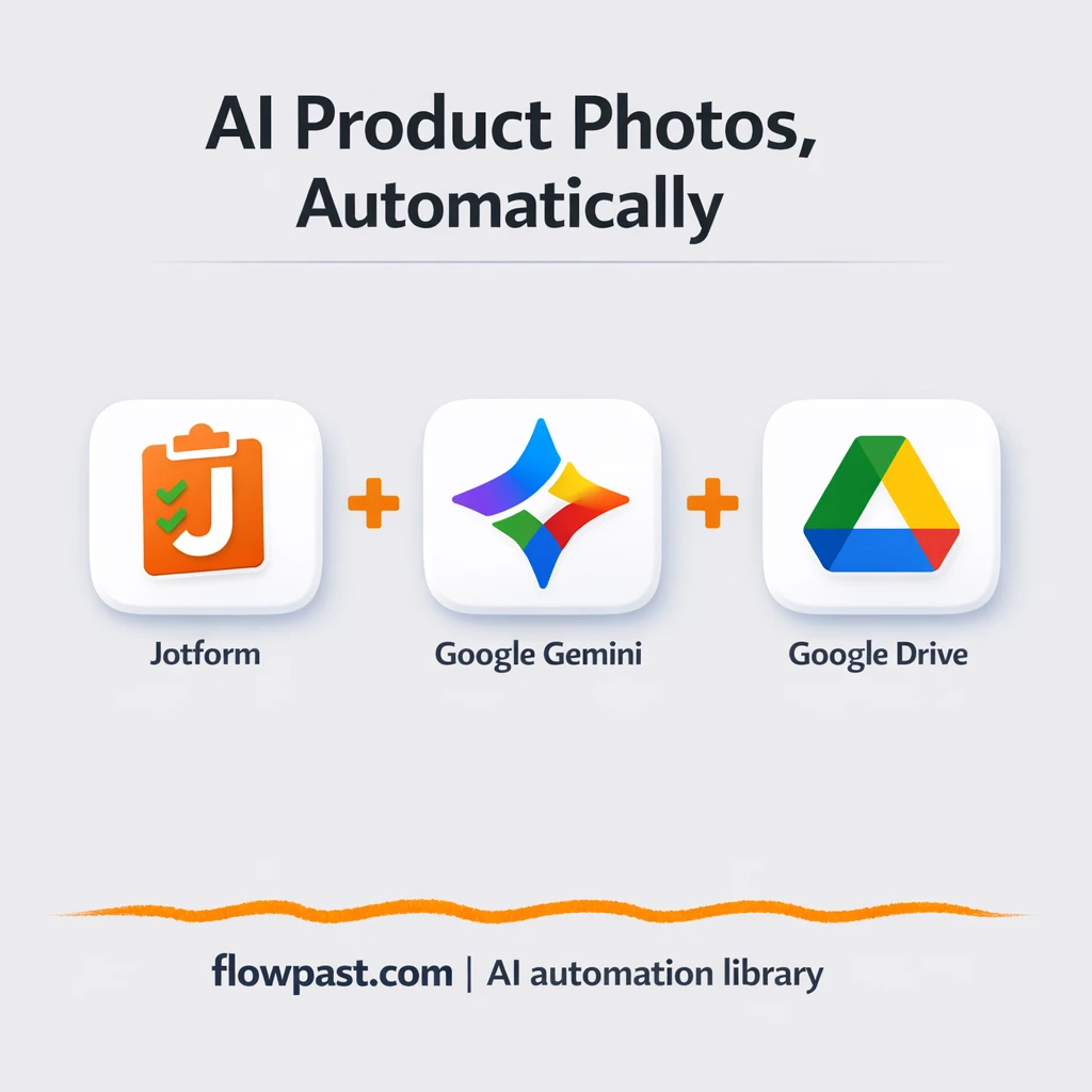 Jotform + Google Drive, product photos filed for you - n8n workflow automation template
